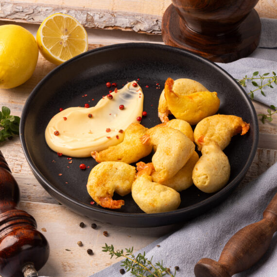 Code di gambero pastellate