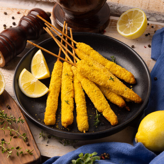 Arrosticini di totano panati