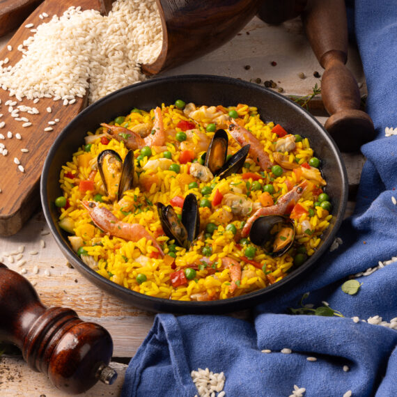 Paella ai frutti di mare